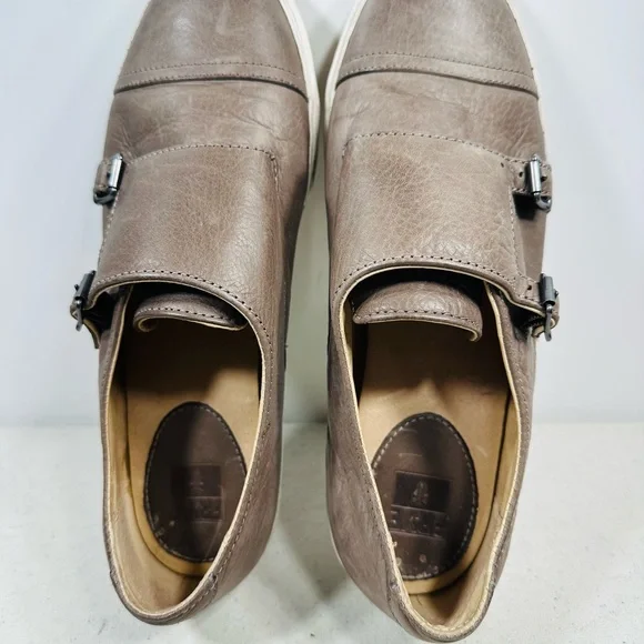 Frye Mindy Double Monk Strap sneakers in brownish-gray size 9 - Picture 5 of 7